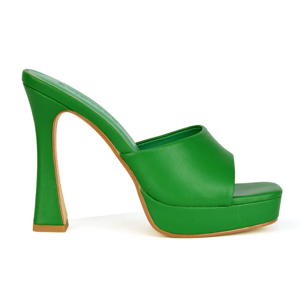 Block Heel Sandals Mules