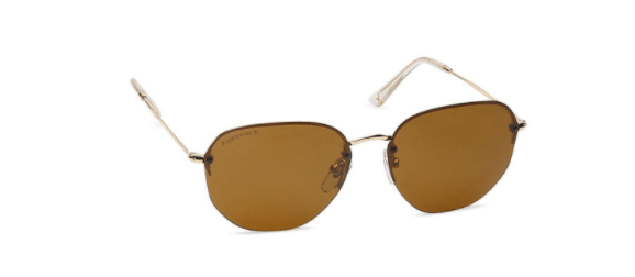 Gold Round Sunglasses