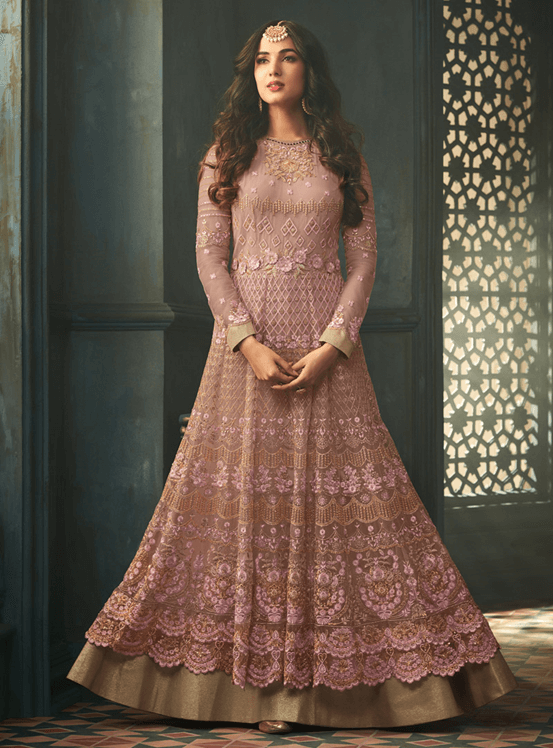 Layered Anarkali Suit