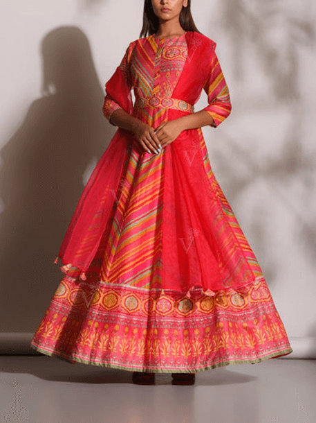 Silk Anarkali Suit