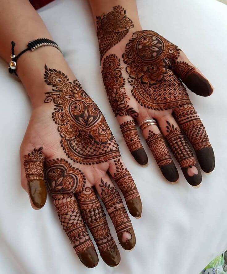 Beautiful Front and Back Hand Mehndi Designs For Bridal!