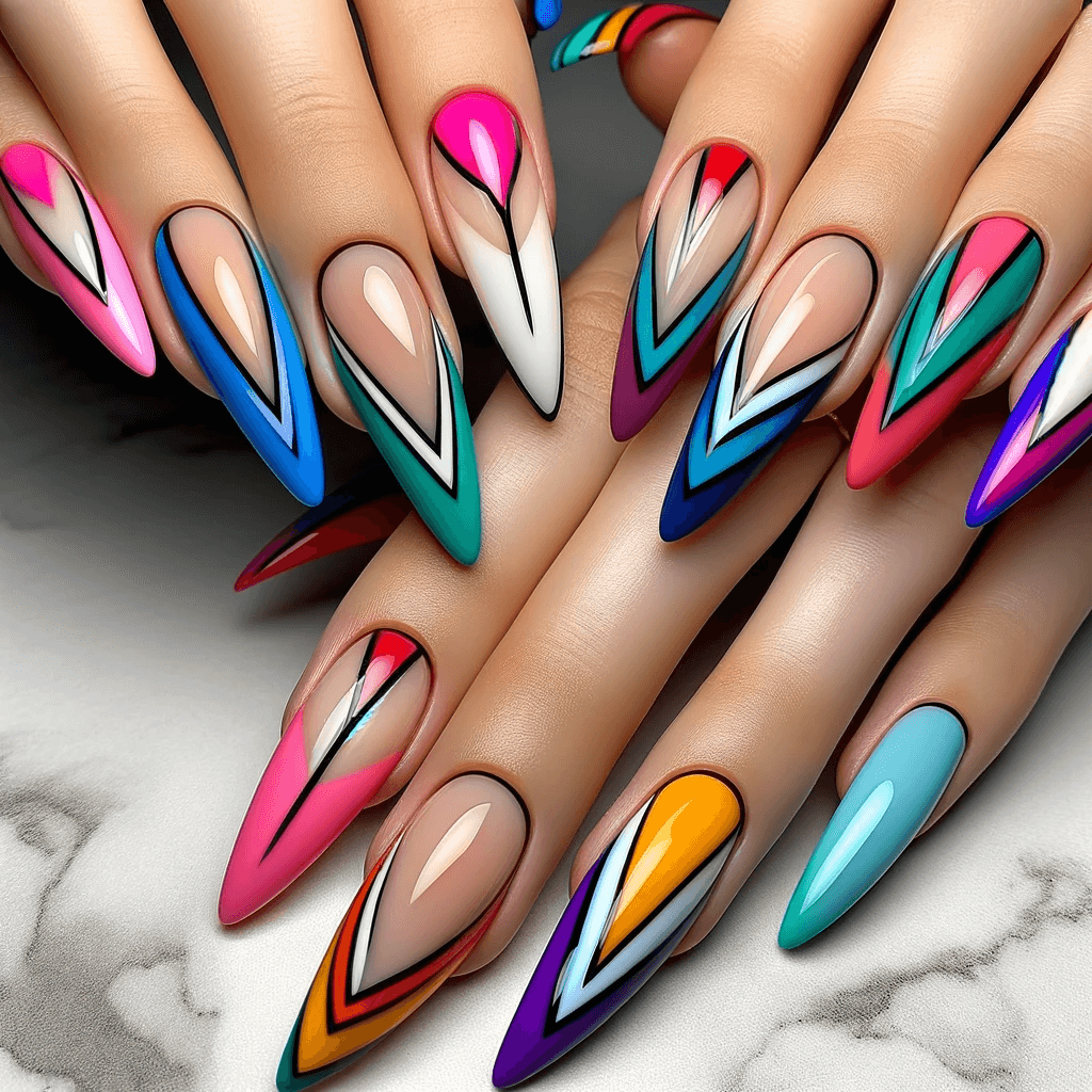 Colored French Tip