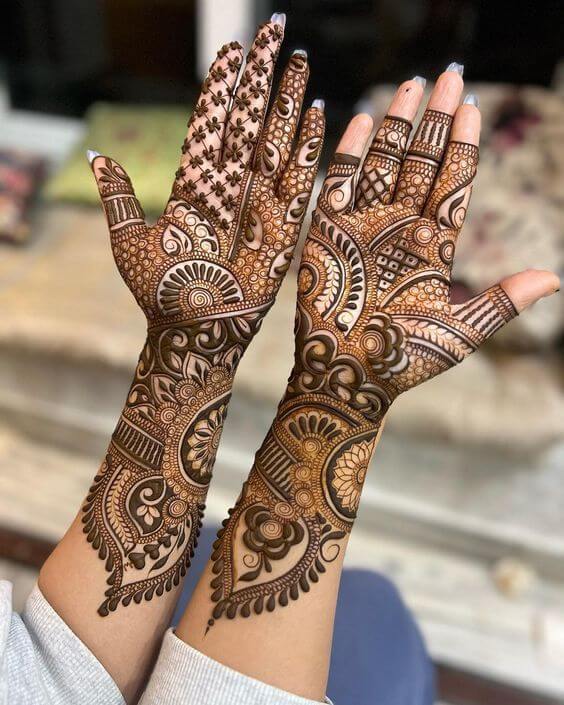 Front Hand Mehndi Design Ideas