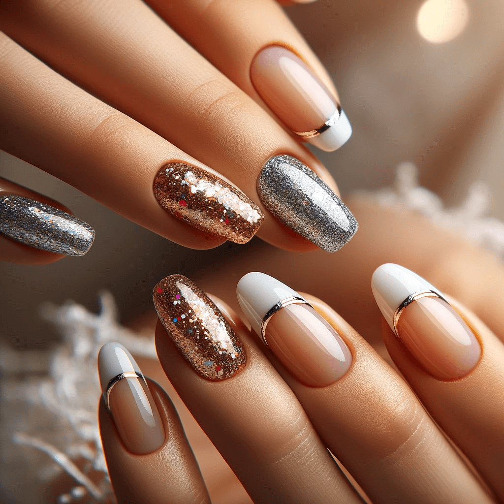 Glitter French Tip