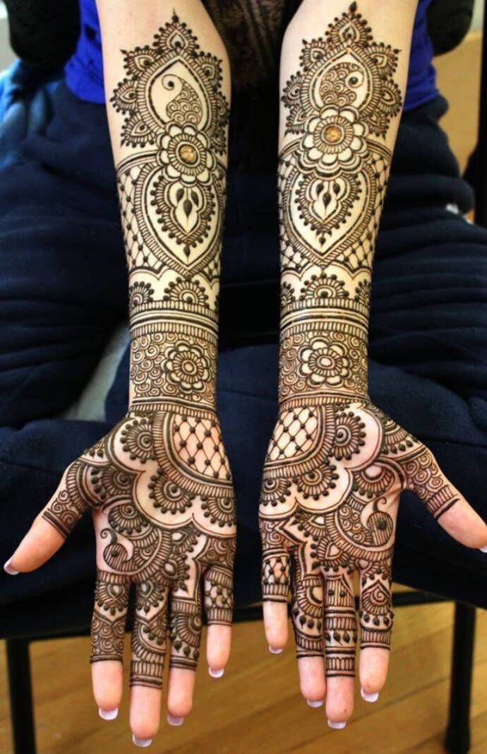 Indo-Arabic Fusion mehndi design