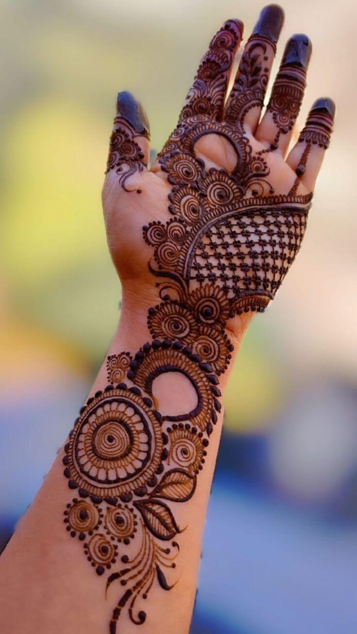 Professional indo arabic mehndi design