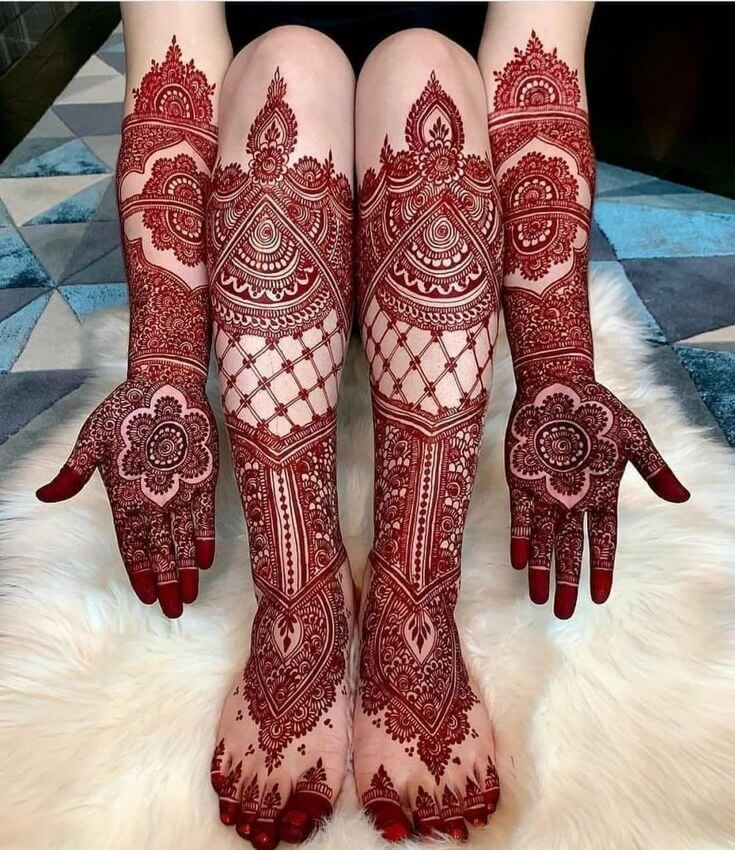 Regal Peacocks mehndi design