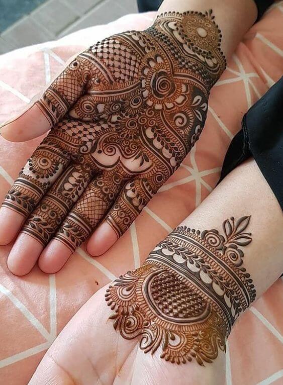 front hand mehndi designs